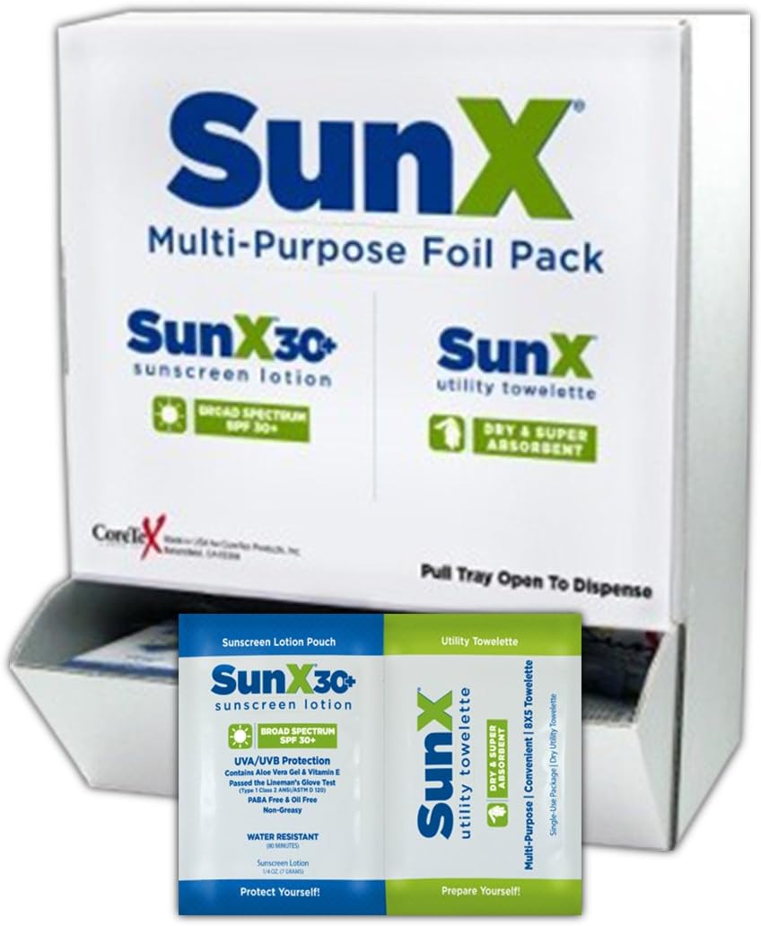 SPF 30 Sunscreen Towelettes