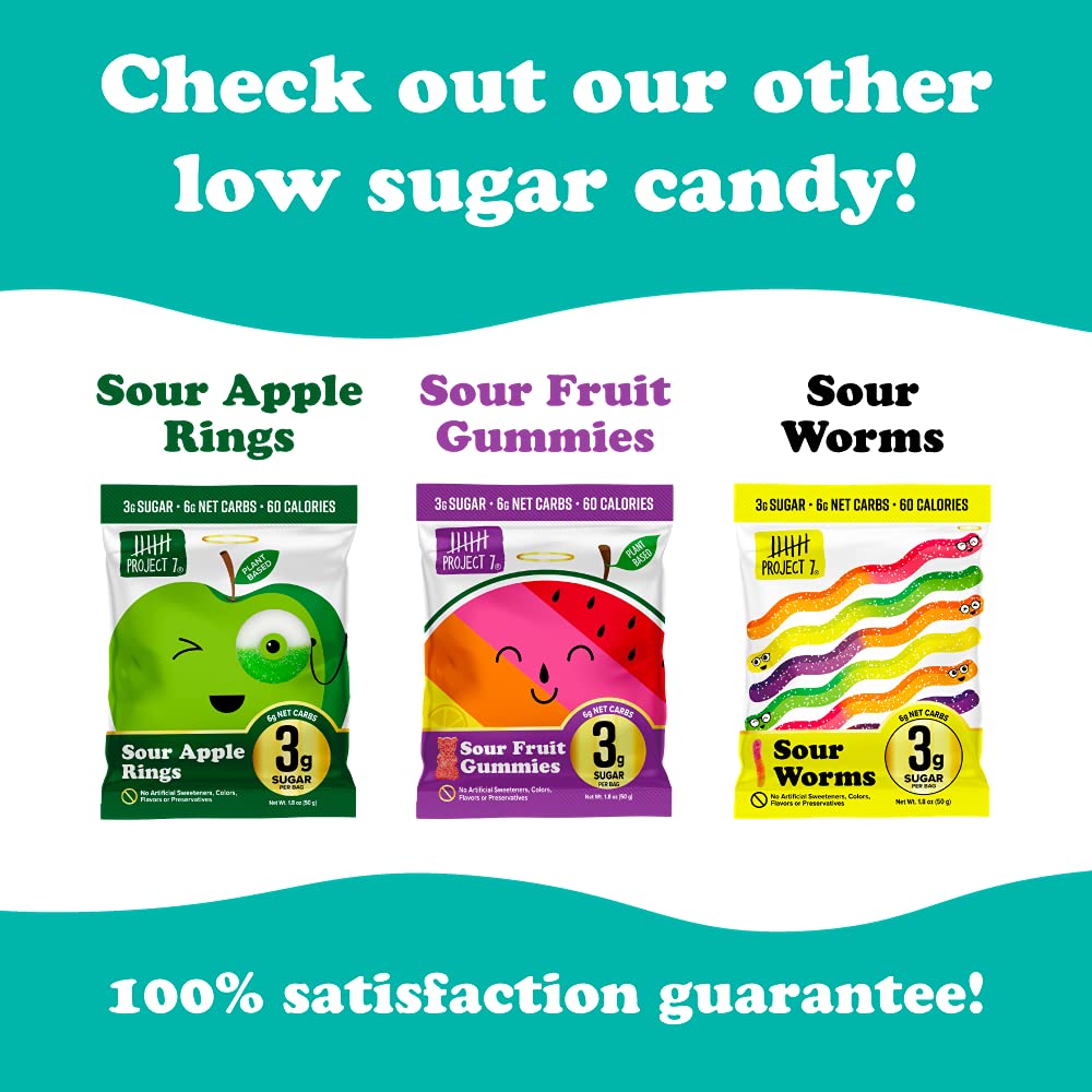 Buy Project 7 Low Sugar Gummy Bears Keto Candy & Vegan Candy with 3g