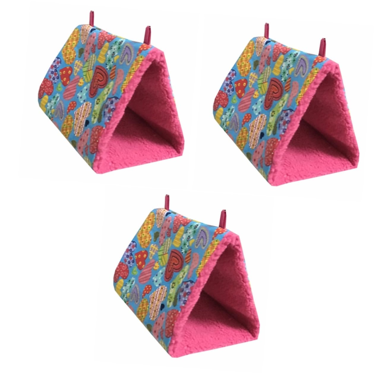 BESPORTBLE 3 Uds Cama De Escalada para Loro Hamaca Cálida para Pájaros Cama para Loros Cama para Pájaros Hamaca para Pájaros Cama Invierno Cálido Pájaro Cabaña para Pájaros Hamaca para