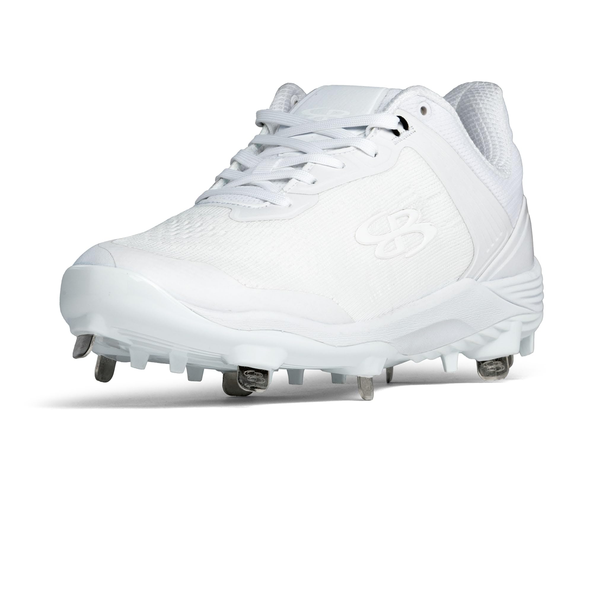 Boombah Viper Pureknit Women's Metal Cleat - Status - White/White - Size 10.5