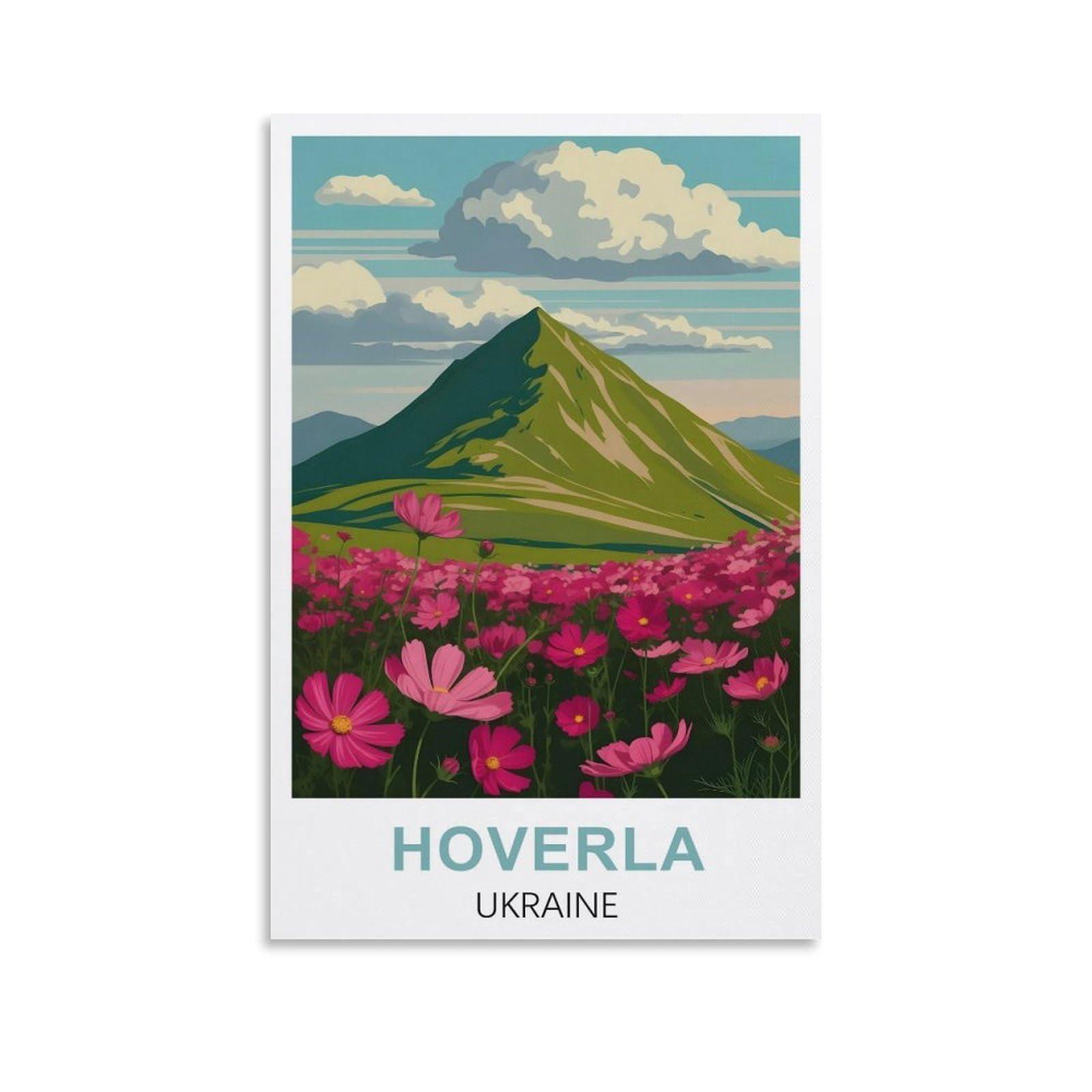 EZMLFA DIY Diamond Painting,Hoverla 5D Landscape Diamond Painting Kits for Adult, Gem Art Crystal Art Kits for Adults, for Home Wall 50x60cm