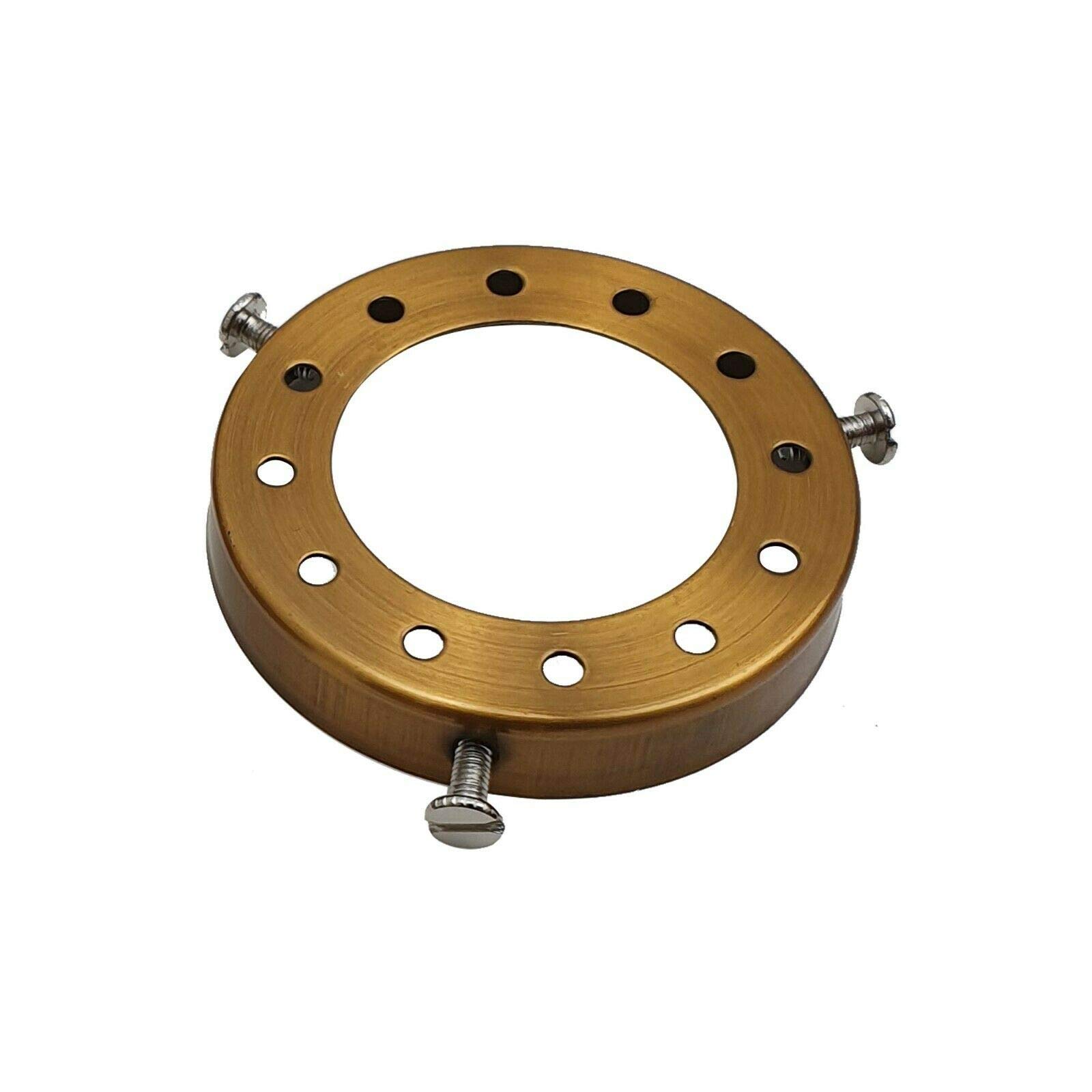 Pendant Light Socket lampshade Holder Top Collar Ring Adapter Lamp Base Solid Metal Thread Shade Fitter Retro Cap Separate Lighting Accessories — image 1