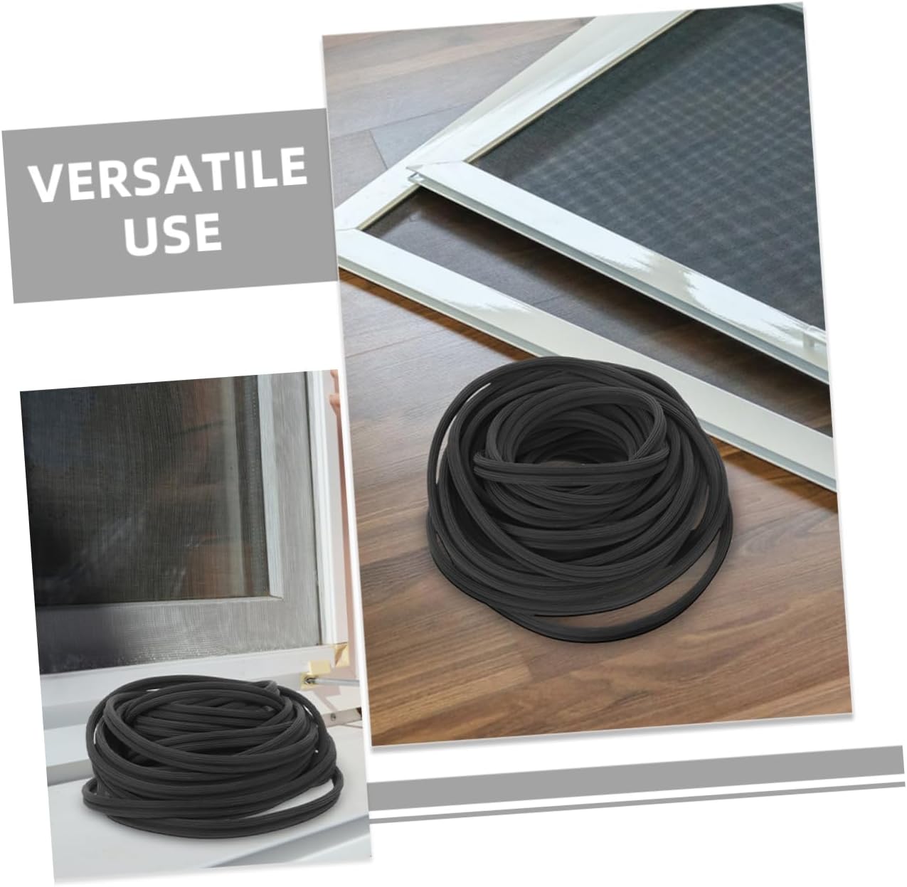 ORFOFE Window Screen Spline Rubber Retainer for Screen Door Window Mesh Diameter for Aluminum Plastic Installations