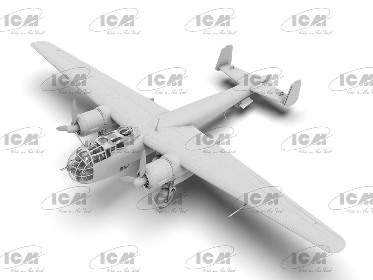Amazon | ICM 1/48 WW2 ドイツ ドルニエ 217K-2 w/Fritz-X プラモデル