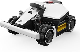 Mammotion LUBA Mini AWD 800H Robot Lawn Mower with 4G, Reception 0.2 Acre, Max. 0.25 Acre, All-Wheel-Drive for 80% Slope, UltraSense AI Vision+RTK Auto-Mapping, Cutting Height 2.2"-4.0"