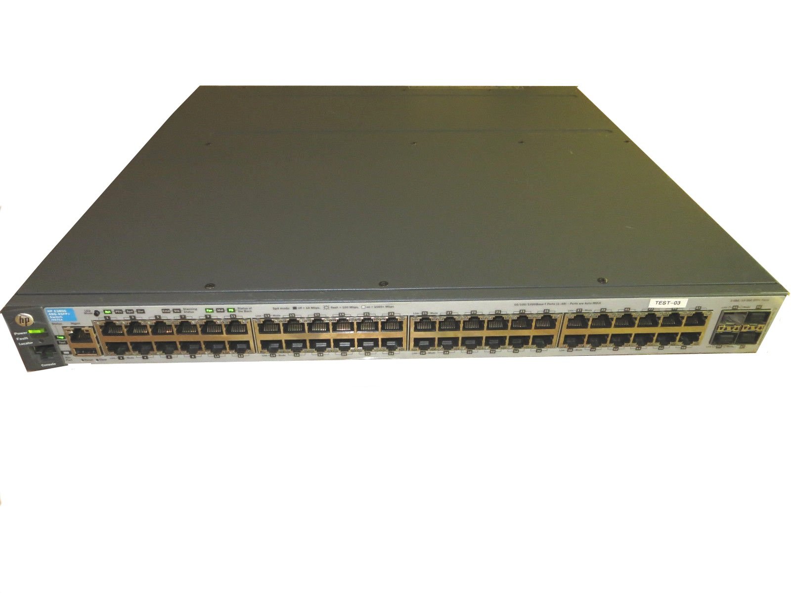 Amazon.com: HP J9576A E3800-48G-4SFP+ Layer 3 Switch J9576A 
