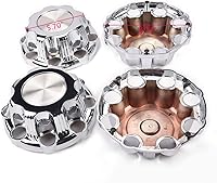 Vista 1 de PIT66 Tapacubos centrales de rueda de 8 lengüetas, compatibles con Chevy Silverado GMC Sierra 1500/99-08 Silverado Sierra 2500/00-08 Suburban/ 02-06