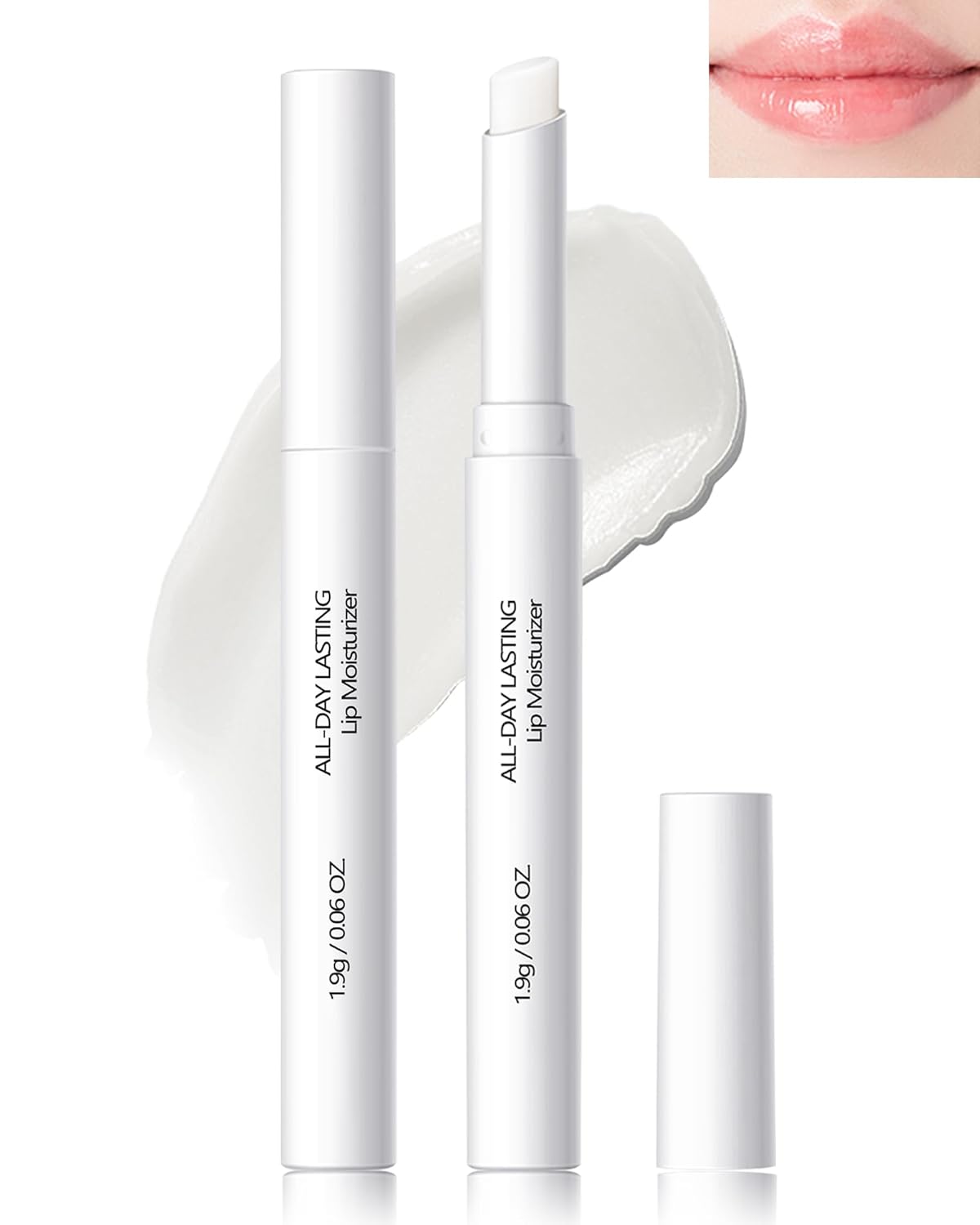 Lip Balm-2Pcs Hydrating Clear Lip Prime,Colorless Lip Tint Moisturizer for Dry & Chapped Lips,Smooth Lightweight Lip Base,Lipstick Primer Lip Care Product,Women’s Day Makeup Gift for Women Girl