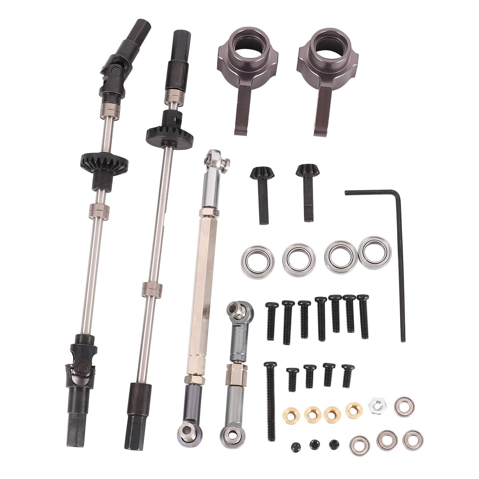 Ingranaggi dell'asse del Ponte di aggiornamento Adatti for Pezzi di Ricambio for Auto WPL B14 B24 C14 C24 C34 C44 B16 B36 JJRC Q60 1/16 RC, 4X4