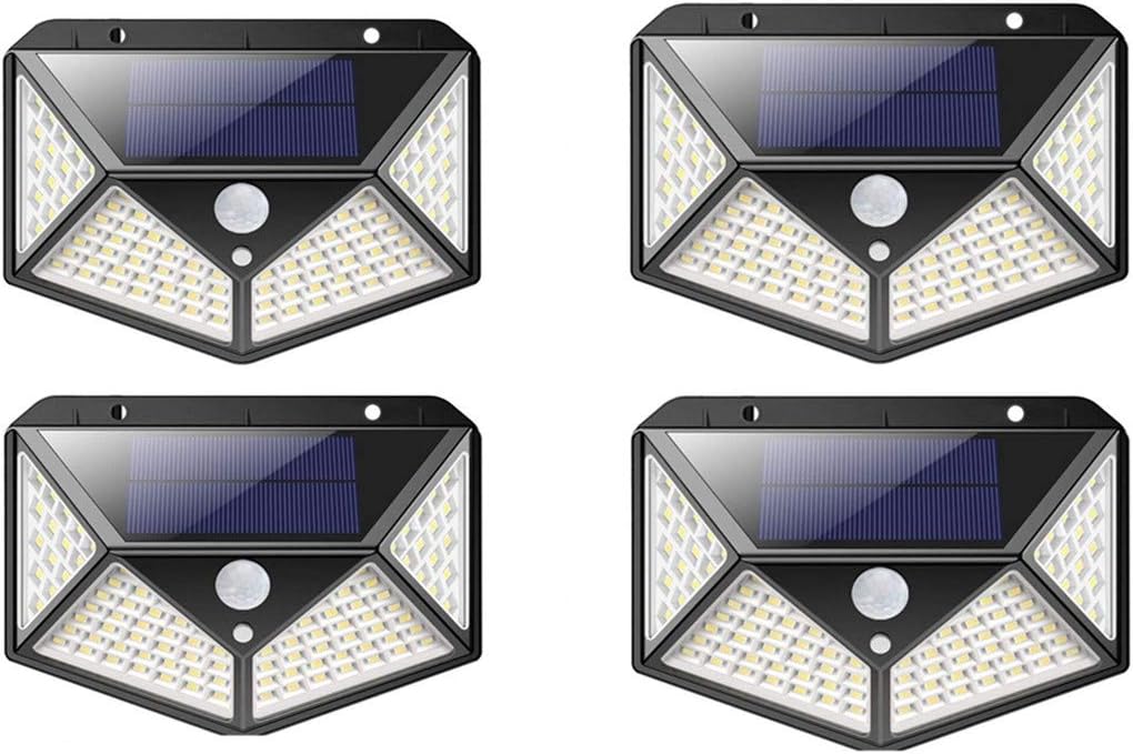 litogo Lampe Solaire Extérieur 4 Pack 140 LED Lumiere Solaire Exterieur