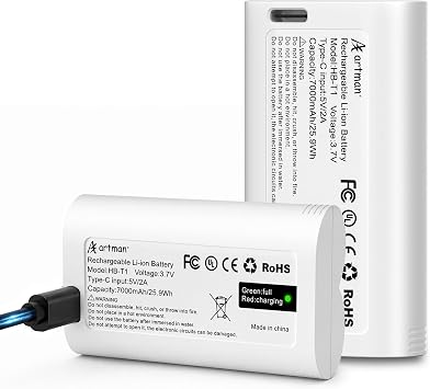 2 Pack Battery for Wyze Battery Cam Pro,Wireless Duo Cam Doorbell,Palm Lock