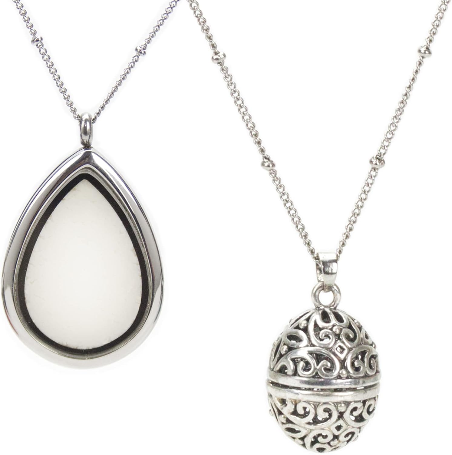 2 BREAST MILK Lockets. DIY, Non-tarnish steel preservation keepsakes. Breastmilk necklace making kit. Breast feeding new mother gift, always genuine appearence