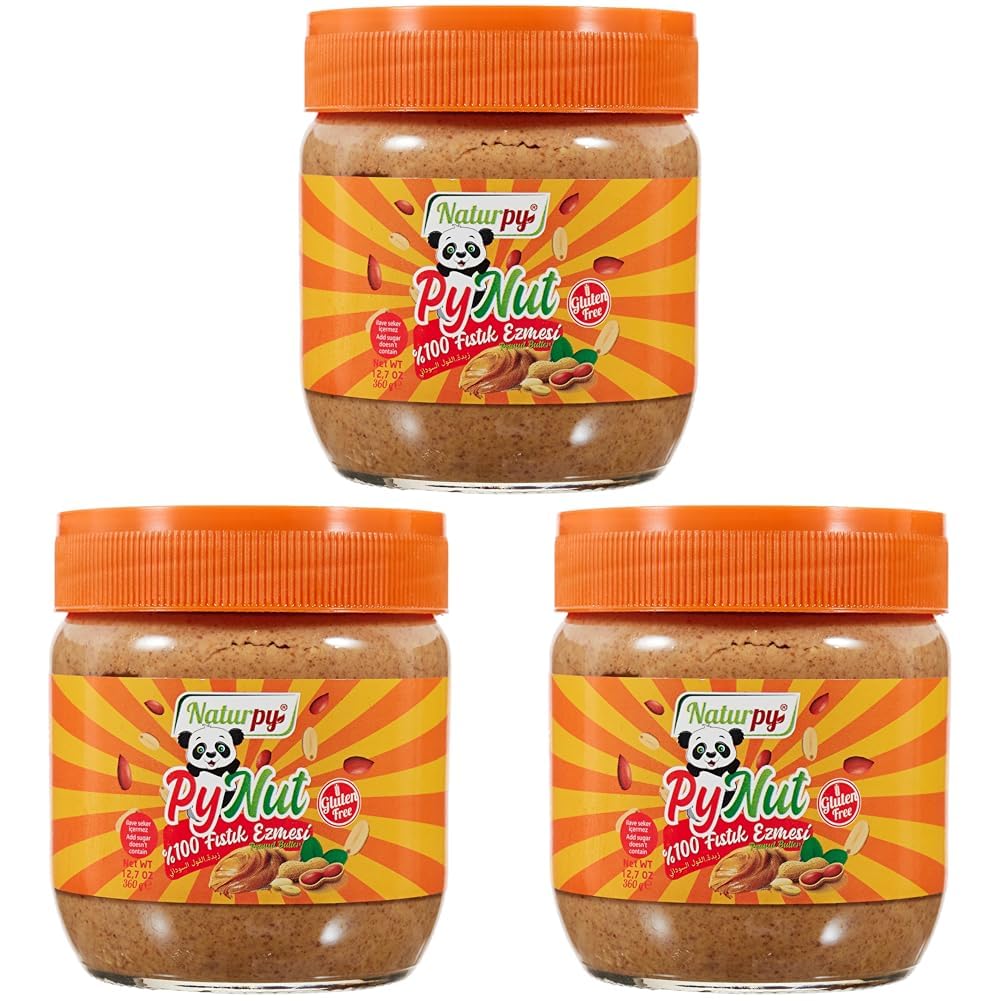 Naturpy Pynut%100 Sade Fıstık Ezmesi 360 Gr (3 paketi)