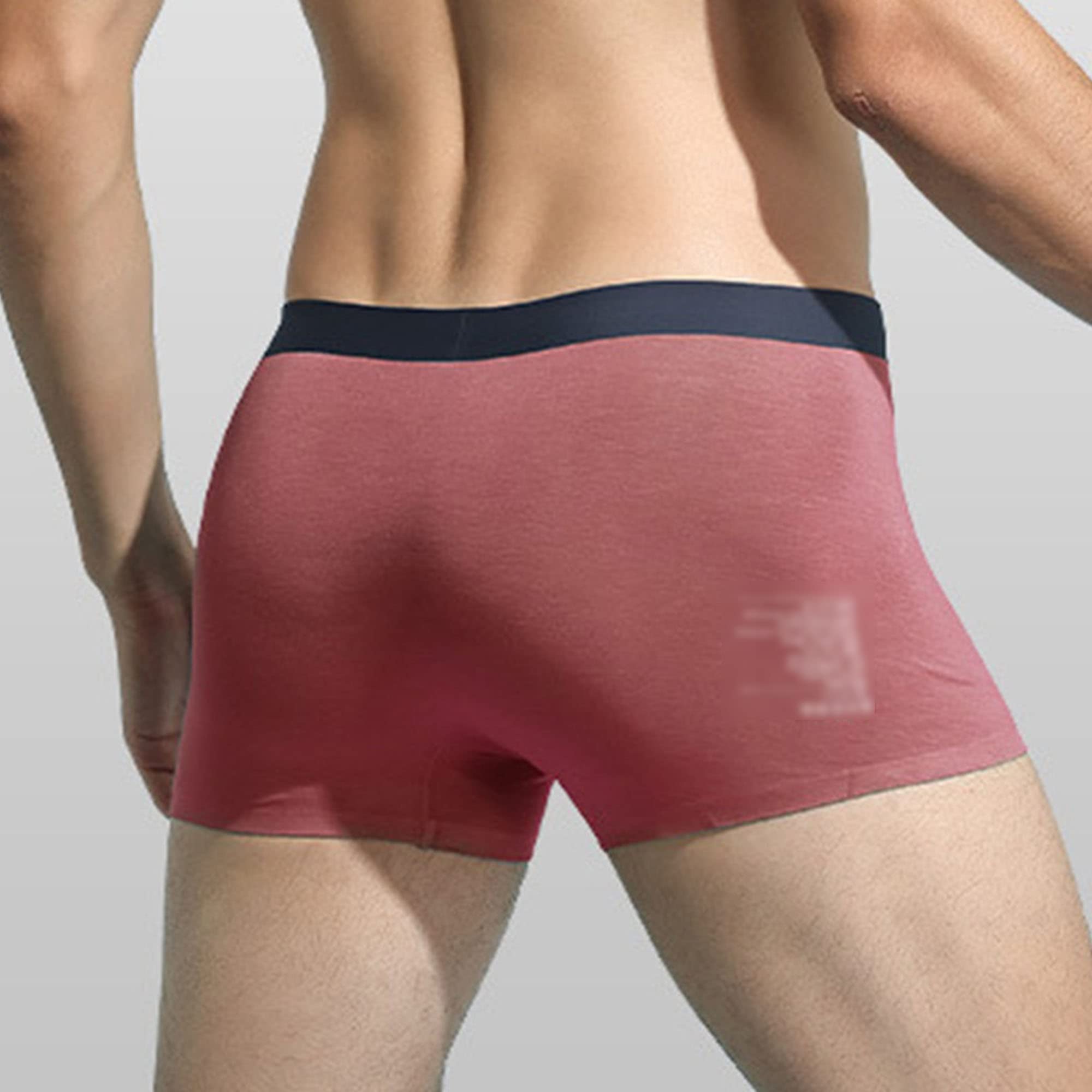 JEShifangjiusu - Calzoncillos tipo bóxer para hombre, ropa interior cómoda, transpirable, de algodón elástico, absorbe la humedad, paquete de 4