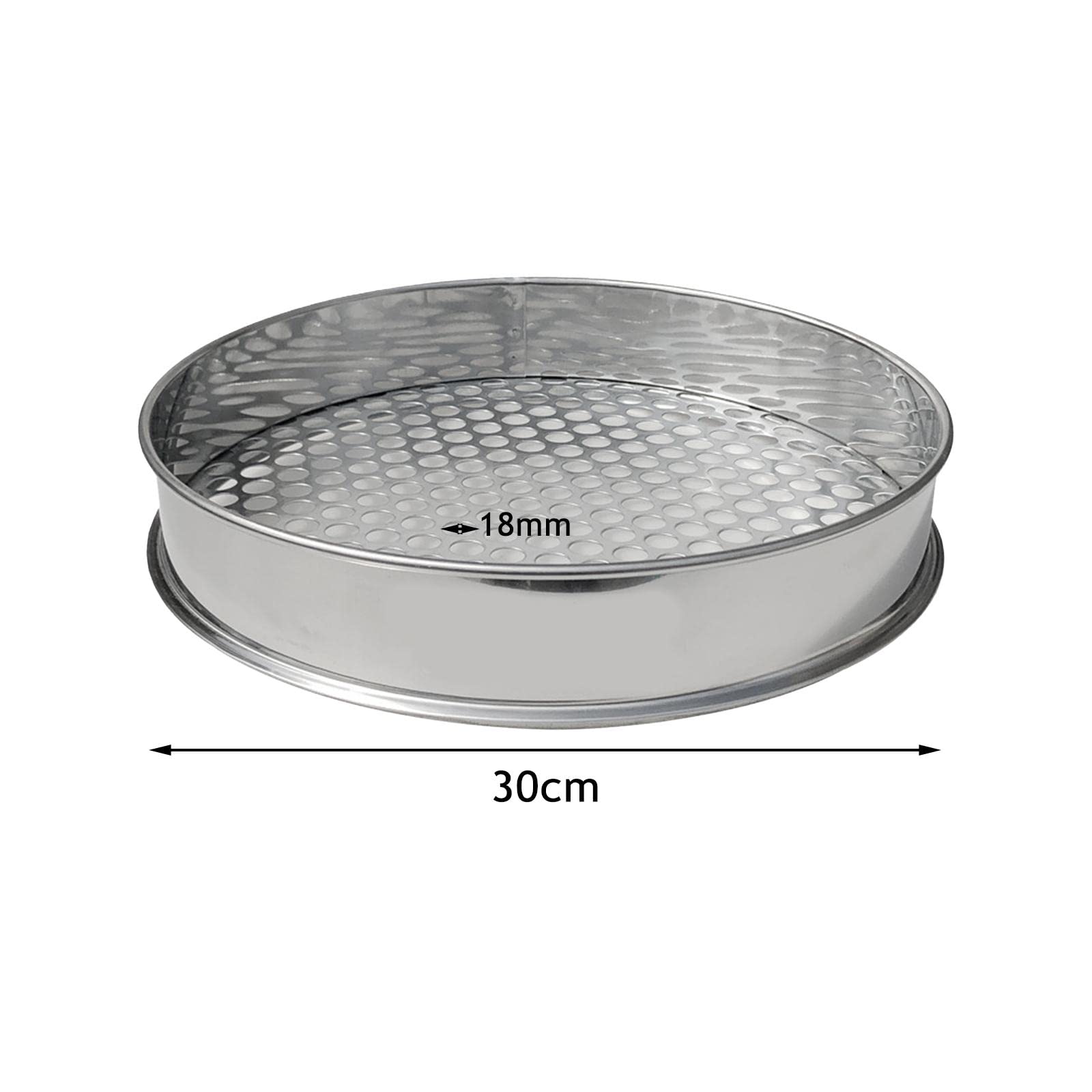F Fityle Setaccio da Giardino Filtro a Rete Attrezzo da Giardinaggio Foro Tondo Setaccio per mirtilli Setaccio per Sabbia, 18MM