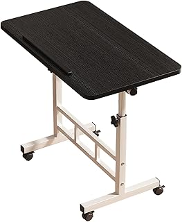 GQTYBZ Holz-Zeichentisch, höhenverstellbar und abgewinkelt Künstler-Schreibtisch, Staffelei Tisch Schreib-Studio-Schreibtisch für Kunstwerke, Grafikdesign, Lesen Schwarz, 80 x 40 cm