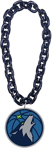 aminco Minnesota Timberwolves - Cadena para fanáticos, color azul marino, Plástico, No es una piedra preciosa