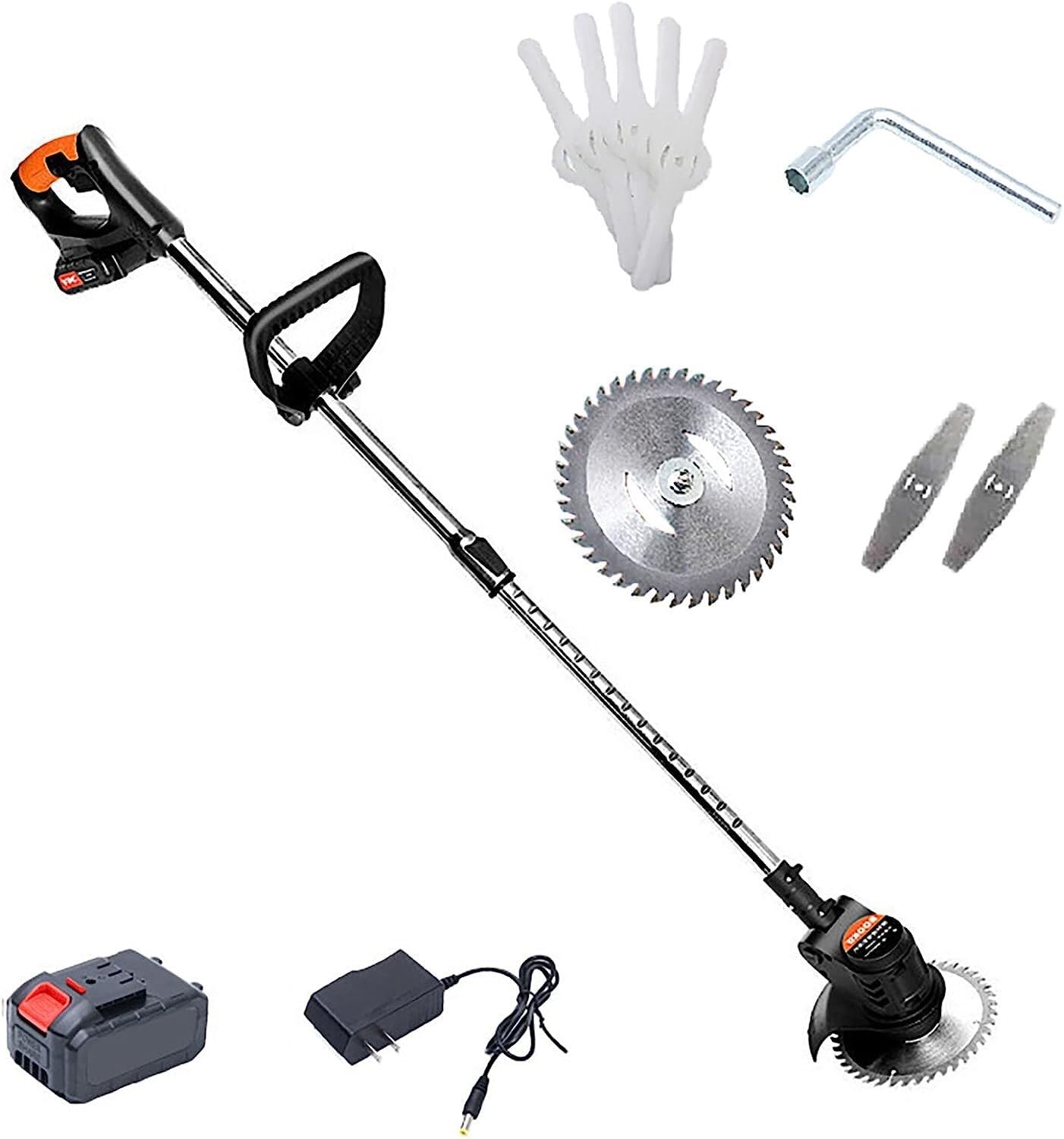 Tondeuse sans fil 24V avec 3 lames interchangeables pour un désherbage net