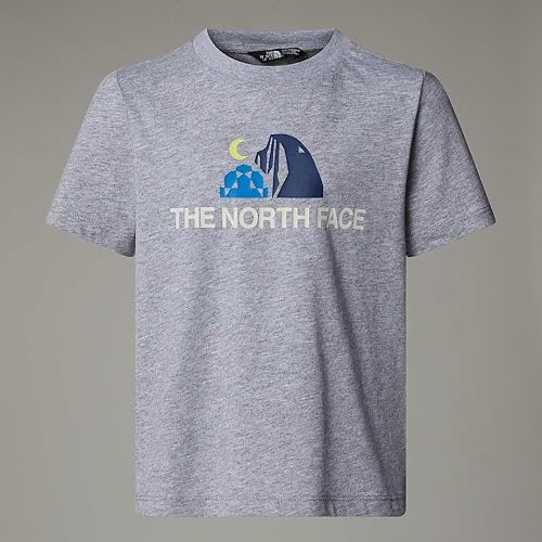 The North Face Kids Graphic S/S T-Shirt, TNF Light Grey Heather, 3 Years
