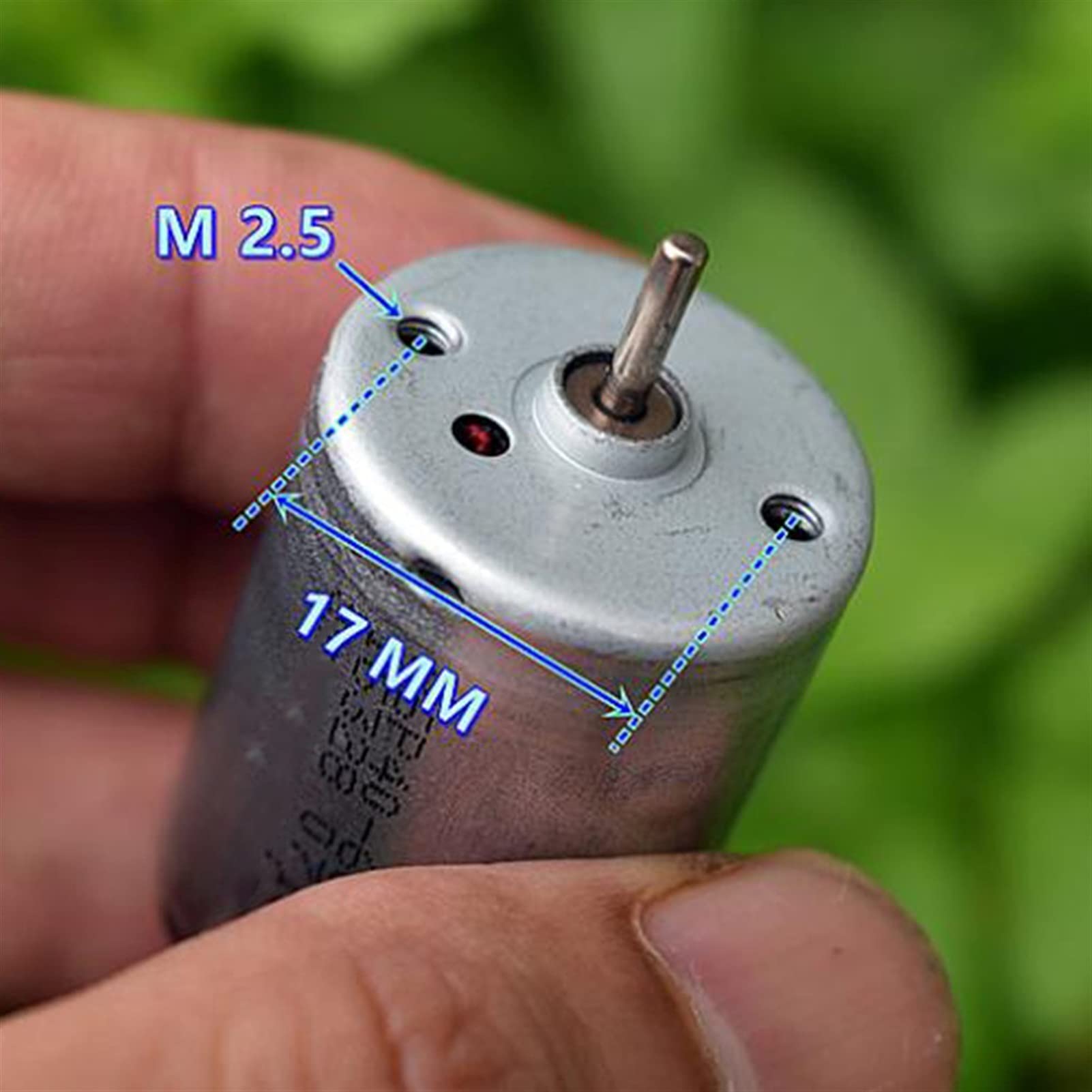 Motore DC RS-390 Doppio Albero 2,3mm - 6V/9V/12V 25000RPM Alta Velocità E Coppia - Foto 2