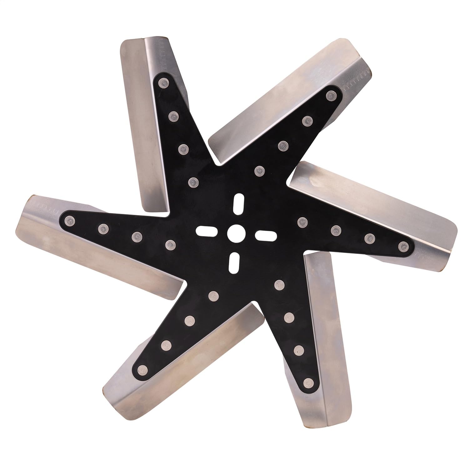 Derale 19115 15" High Performance Stainless Steel Flex Fan Standard Rotation,Black