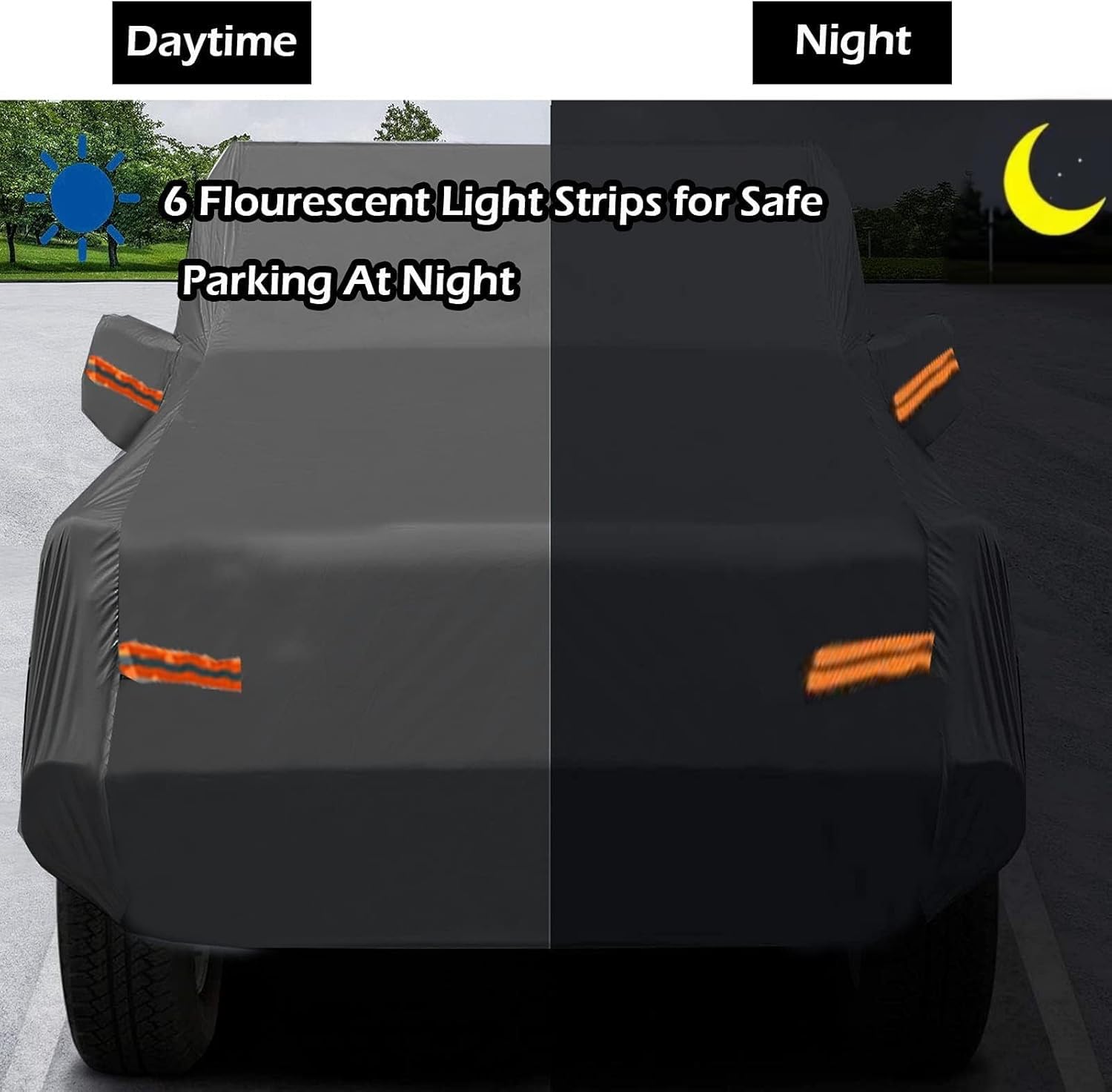 Big Ant Car Cover for Jeep Wrangler 2 Door All Weather Car Cover with Zipper Door Waterproof Outdoor — view 6