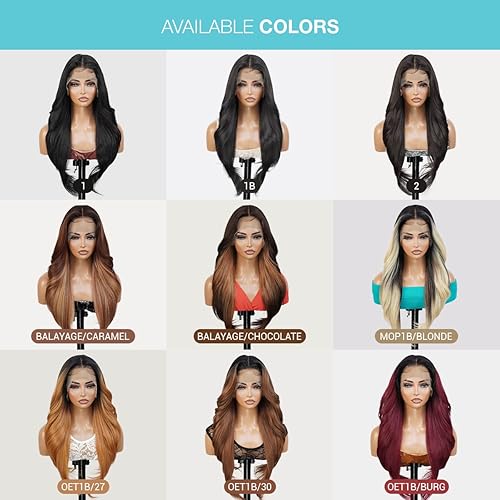 Miniatura 8 de GLAM21USA Tastee - Peluca de encaje frontal transparente HD de 13 x 6 pulgadas, sin pegamento, peluca de cabello humano lacio y rizado de 28
