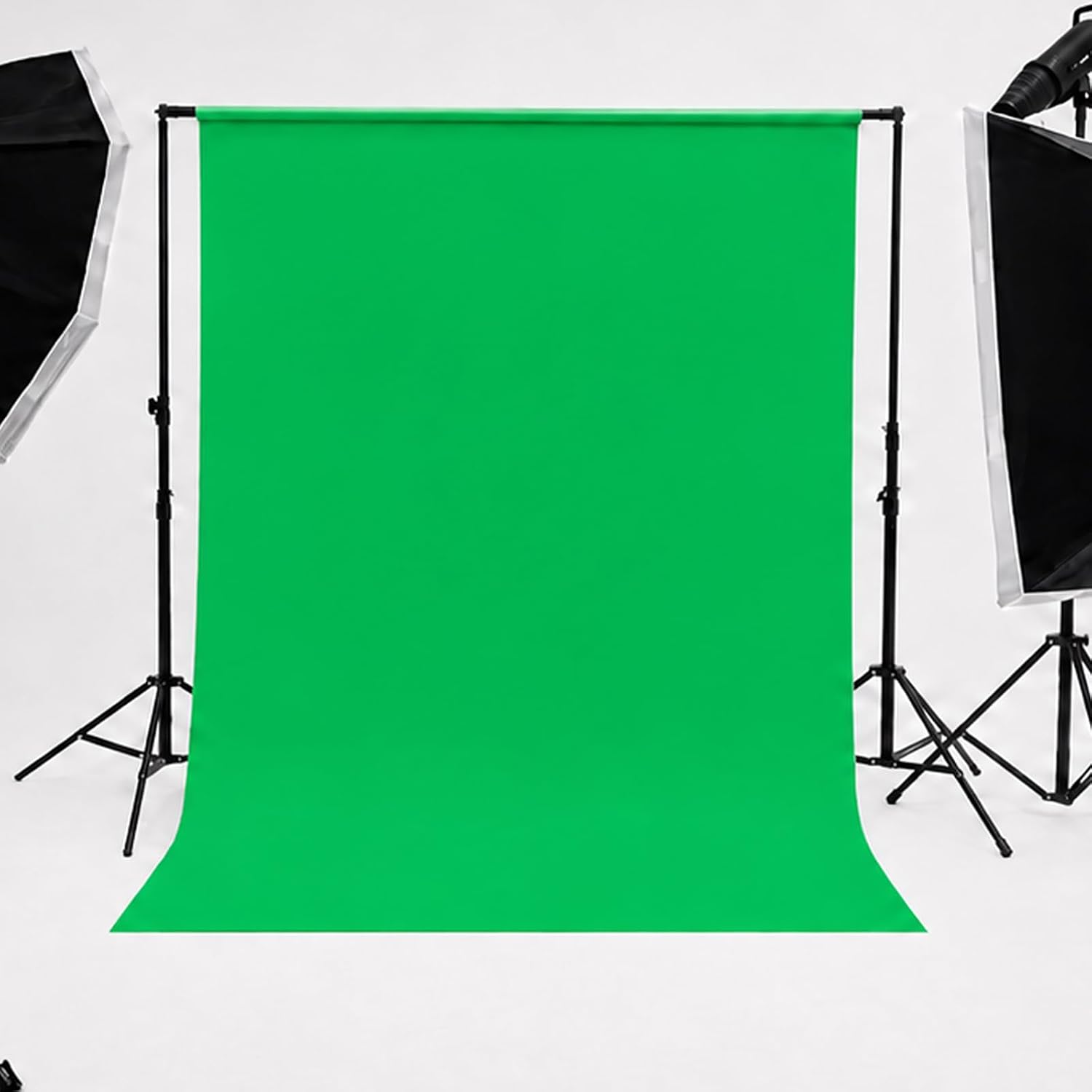 Kate 8ftX10ft Green Screen Backdrop for Photography, Solid Green Photography Background for Video Recording, Chroma Key Screen for Streaming, Meetings, YouTube, Studio Photoshoot, Wrinkle Resistant