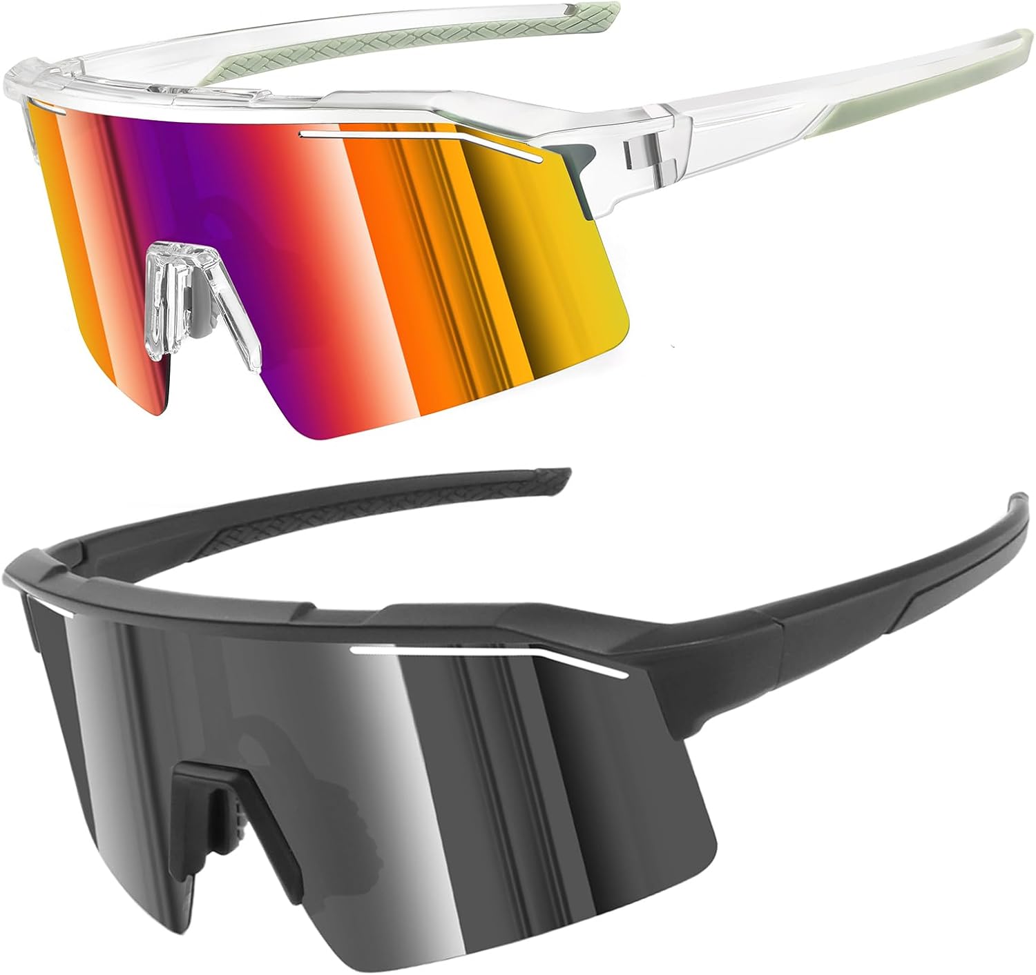 Sunbowglint Sports Sunglasses for Men Women Unbreakable UV400 Protection Goggles Baseball Running Cycling Glasses