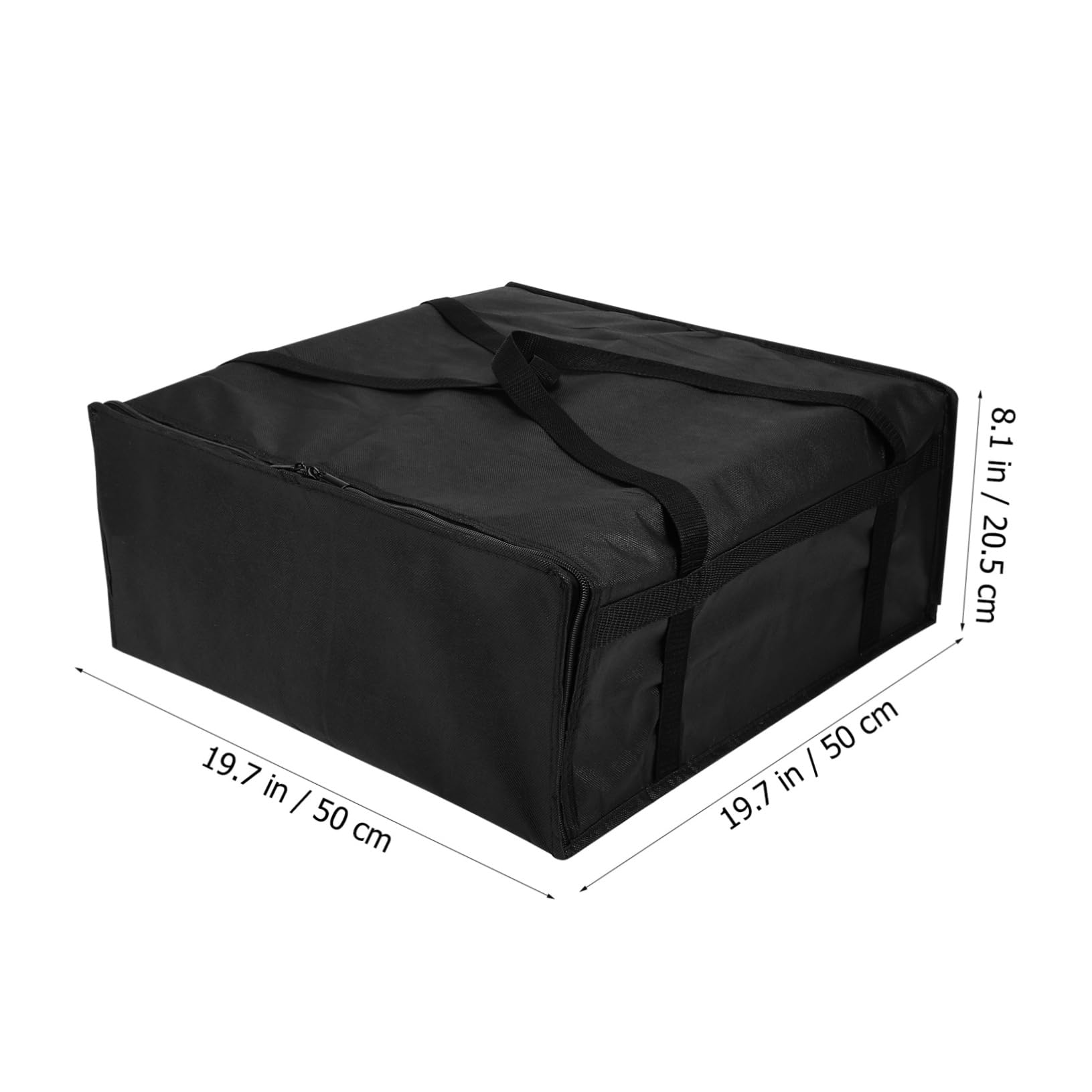 HOMOCONO Thermal Lunch Bag for Adults Insulated Pizza Carrier Reinforced Handle and Secure Closure