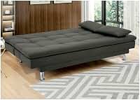Sofá-cama Casal Reclinável Suede Linoforte Yasmin