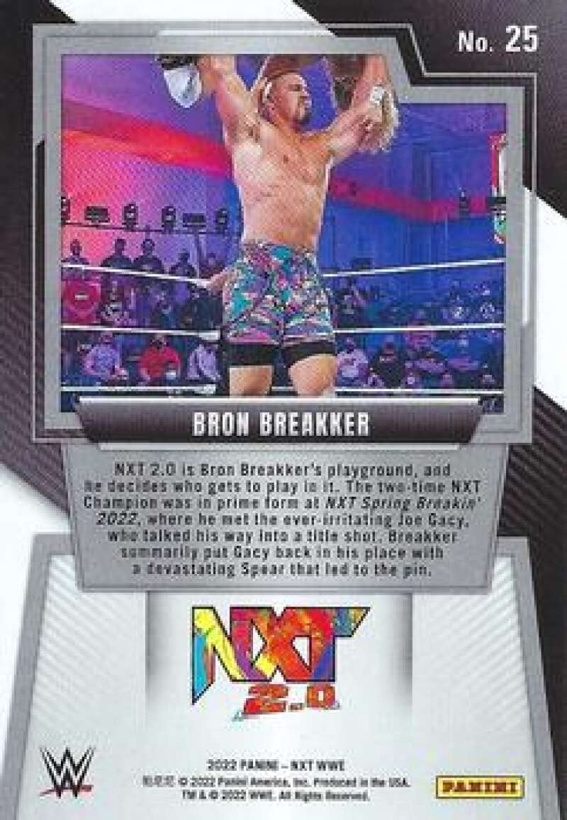 Amazon.com: 2022 Panini WWE NXT #25 Bron Breakker NXT 2.0 Official