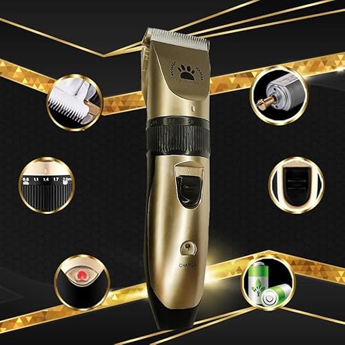 Máquina Aparelho De Tosa Sem Fio Para Cachorro Cão Pet Gato Tosquiadeira Tosador Cortar Pelo Profiss