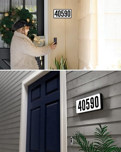 Miniatura 4 de Keiurot Foco de número de casa, bombilla de dirección 193 bombilla iluminada, señal de dirección LED, kit de bombillas de repuesto de 10-30 voltios