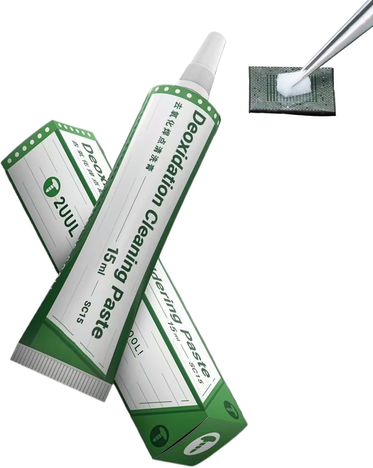 Solder Paste for Electronics | 15ml Lead-Free Water-Soluble No-Clean - Silver Solder Flux Paste for Jewelry,for SMD Components Jewelry Making 3D Printer Rework Desoldering