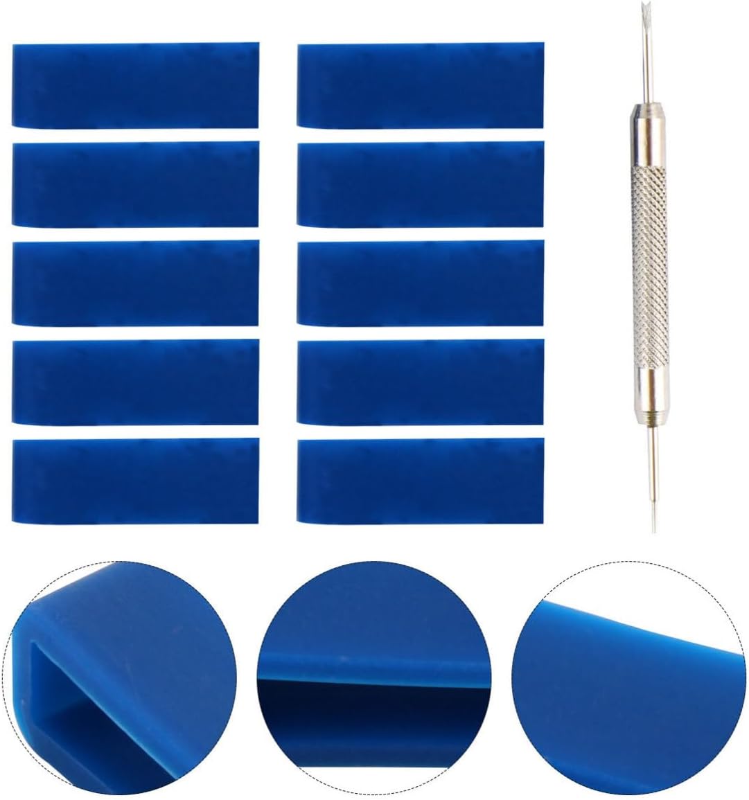 Silicone Watch Band Keeper Loop Replacement with Repair Fork 11pcs Easy to Install Watch Strap Loop Holder for Lost or Damaged Buckle for Daily Wear