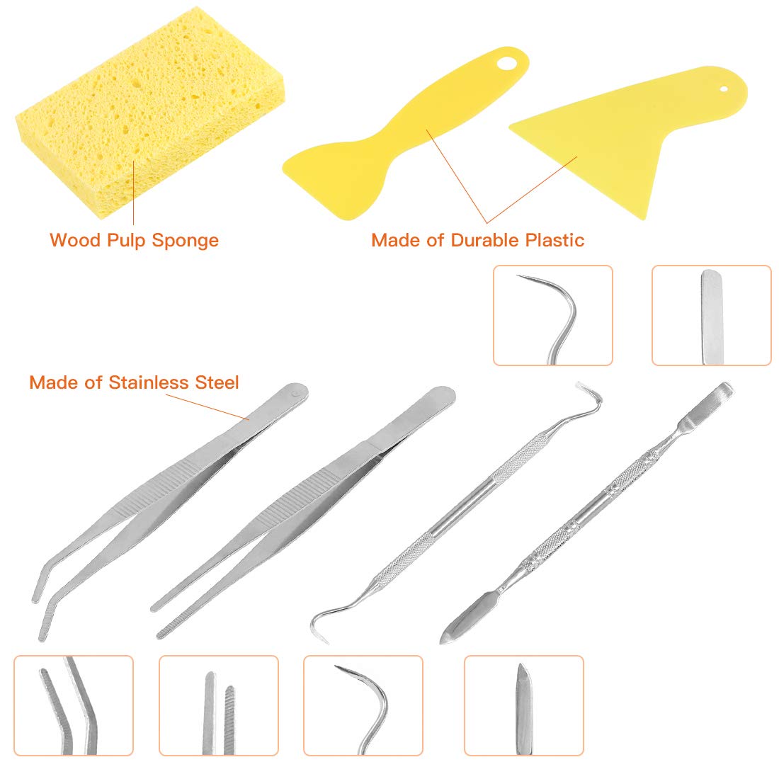 Rustark Kit de 9 pinces à carrelage de mosaïque haute dureté, 1 pince à verre à roulettes et 1 pince de coupe livrée avec 7 outils de mosaïque pour artisanat et décoration d'intérieur