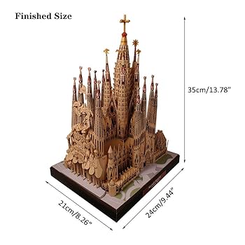 Amazon.co.jp: スペイン語サグラダファミリア大聖堂3D紙モデル