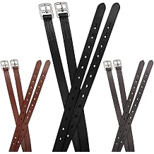Soft Leather Stirrup Leathers with Stainless Steel Hardware, These 1" Wide Leathers Come with a .-Pair