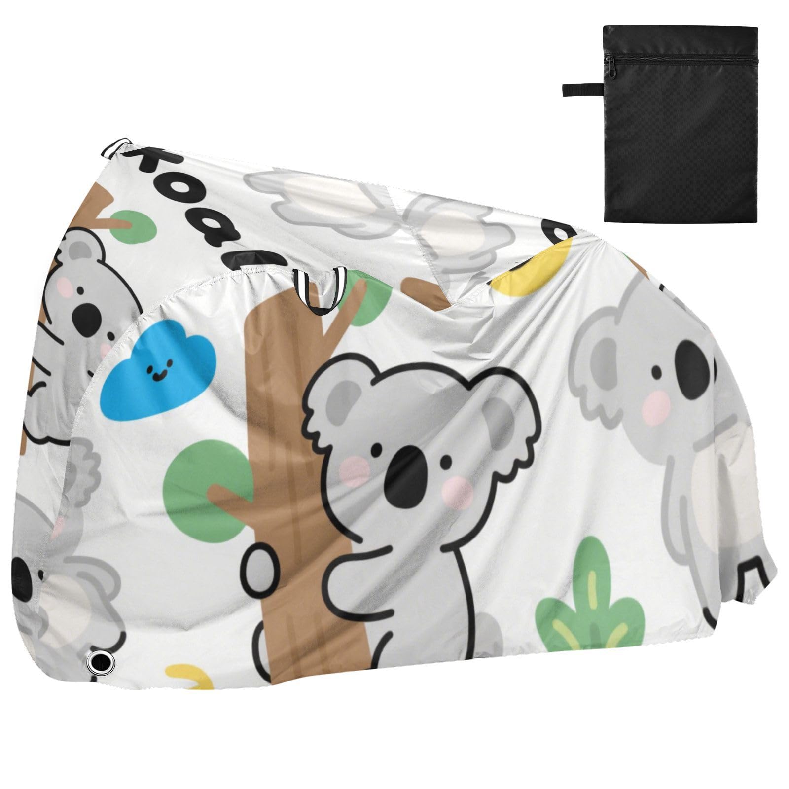 Housse de vélo d'extérieur imperméable avec trous de verrouillage - Protection contre la poussière, la pluie, la neige, les UV - Convient à la plupart des funda imperméables