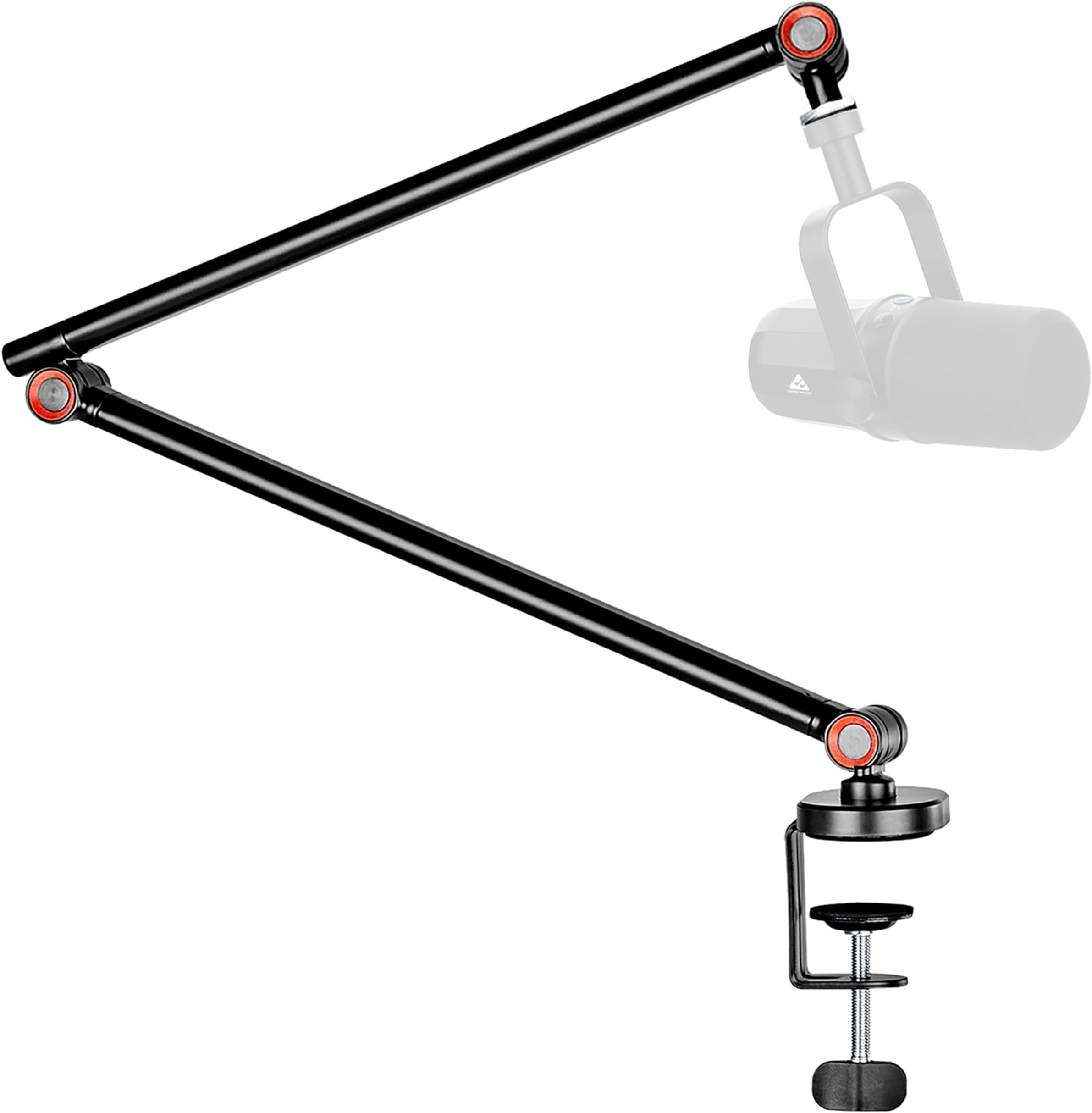 AA-20 Microphone Arm Stand | 81cm Reach | Premium light weight & slick design | Flexible height & position adjustments | 1kg Weight Capacity | 5/8" to 3/8" Screw Adapter | Cable Ties