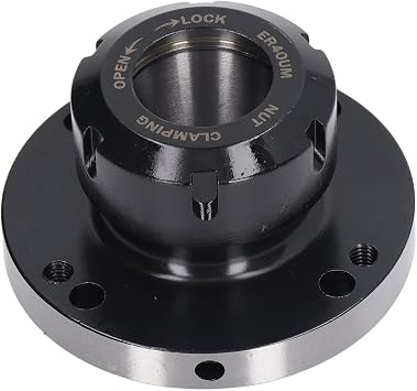 Collet Chuck ER40 Collet Lathe Chuck Carbon Steel Compact Replacement 100mm Diameter for CNC Milling Machine