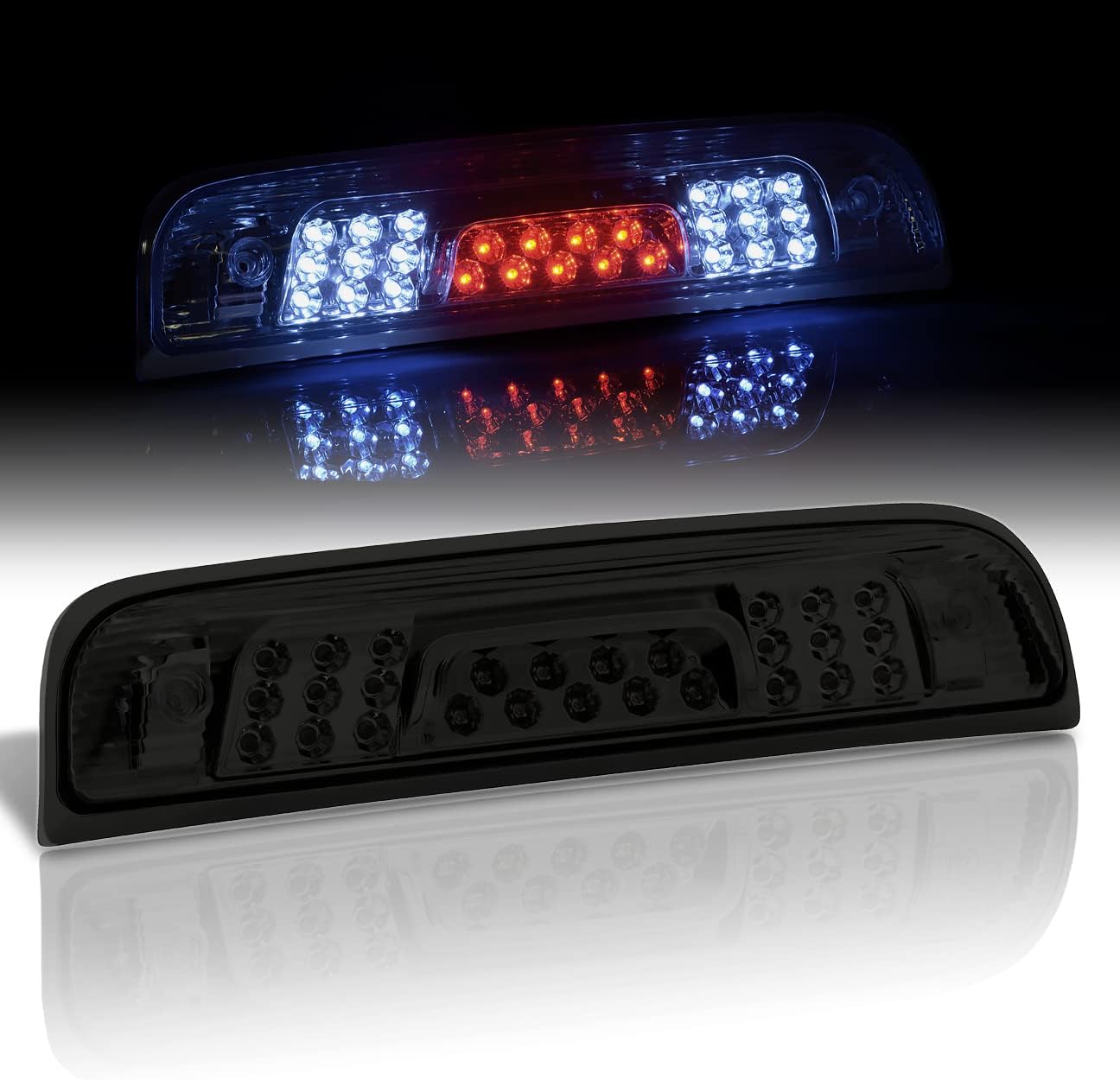 AJP Distributors LED 3RD Third Brake Light Stop Roof Tail Lamp Compatible/Replacement For Silverado Sierra 1500 2500HD 3500HD 2014 2015 2016 2017 2018 2019 2020 2021 2022 14 15 16 17 18 19 20 21 22