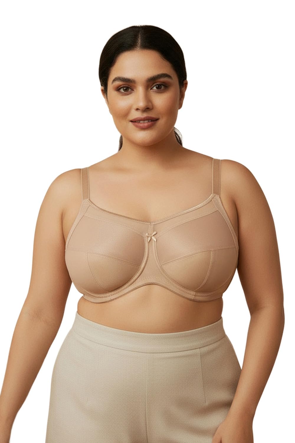 zivame True Curv Double Layered Wired Full Coverage Super Support Polyester Bra - Blue-picture-13