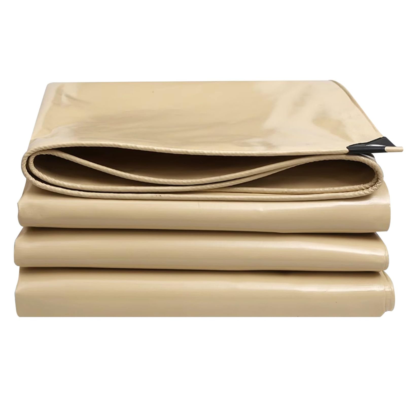 Lona beige con ojales para evitar goteras en techos y cubrir piscinas
