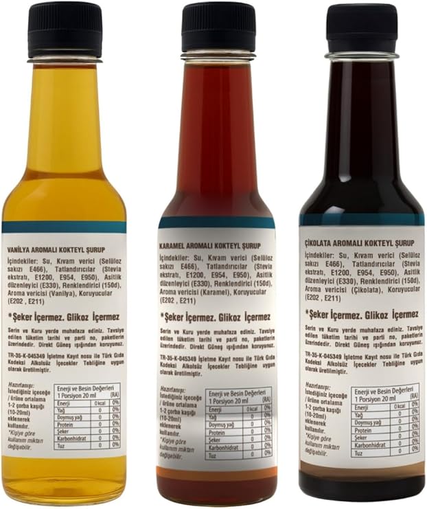Esperado - 3 LÜ Kahve Şurup Setİ - Vanİlya * Çİkolata * Karamel -Şekersİz - Zero- 3 X 250 Ml