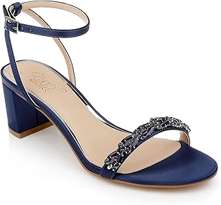 Jewel Badgley Mischka Danni ローブロックヒールサンダル