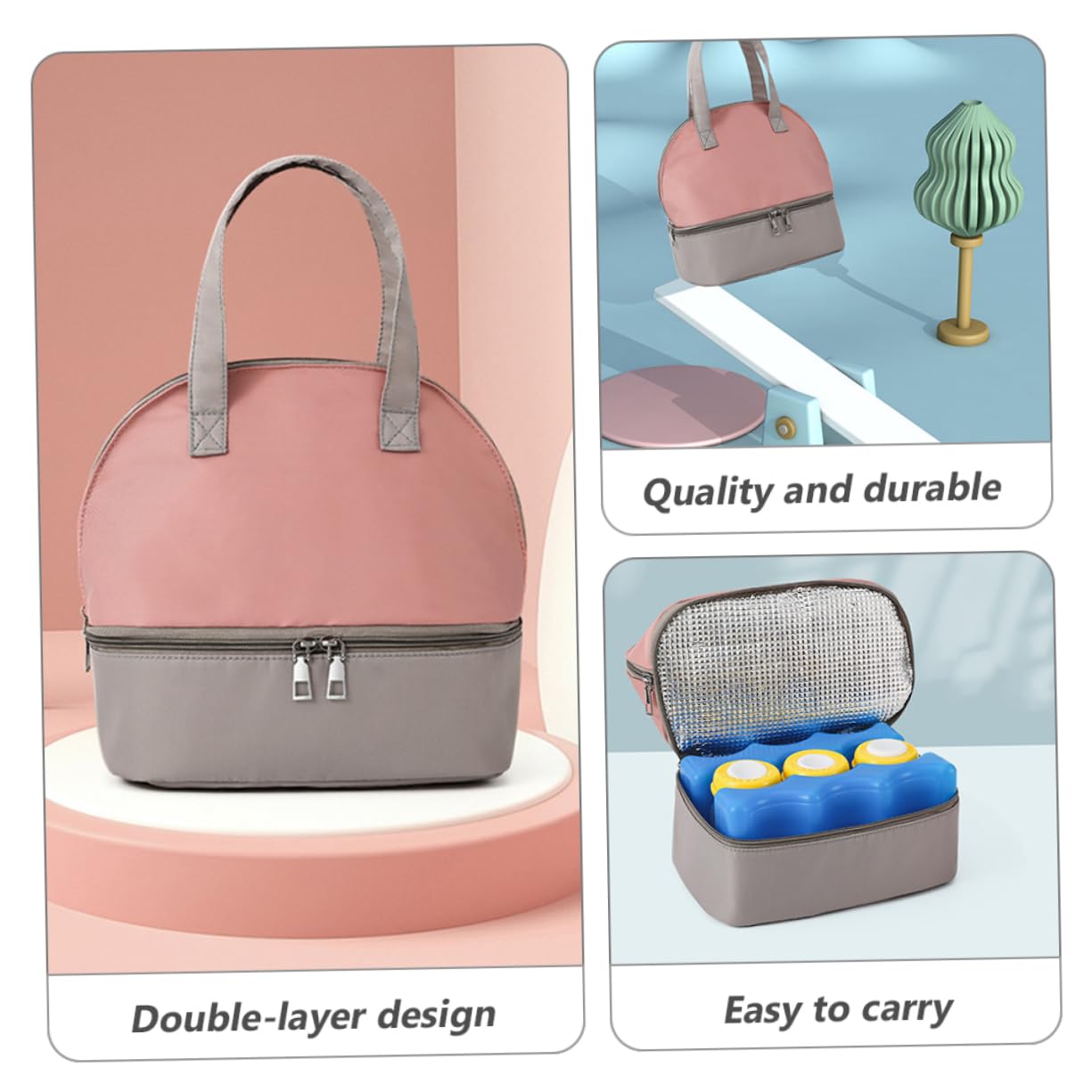 Abaodam Lot De 2 De Rangement pour Lait Maternel pour Biberons d'allaitement pour Conserver La Fraîcheur pour L'extérieur