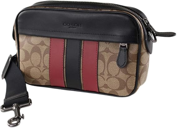 Coach Graham Signature F85037 - Bolso cruzado de lona para hombre, diseño  de rayas, color café : Amazon.com.mx: Ropa, Zapatos y Accesorios