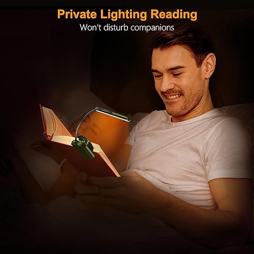 Miniatura 7 de Gritin Luz de libro de 19 LED, lámpara de lectura para leer por la noche con función de memoria, 3 modos de protección ocular y 5 niveles de brillo,
